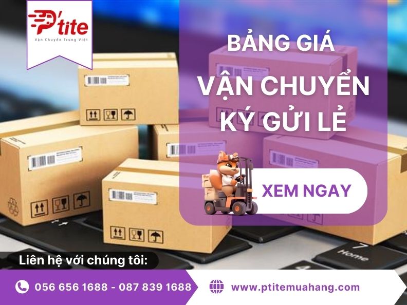 Bảng giá vận chuyển ký gửi hàng lẻ tại Ptite