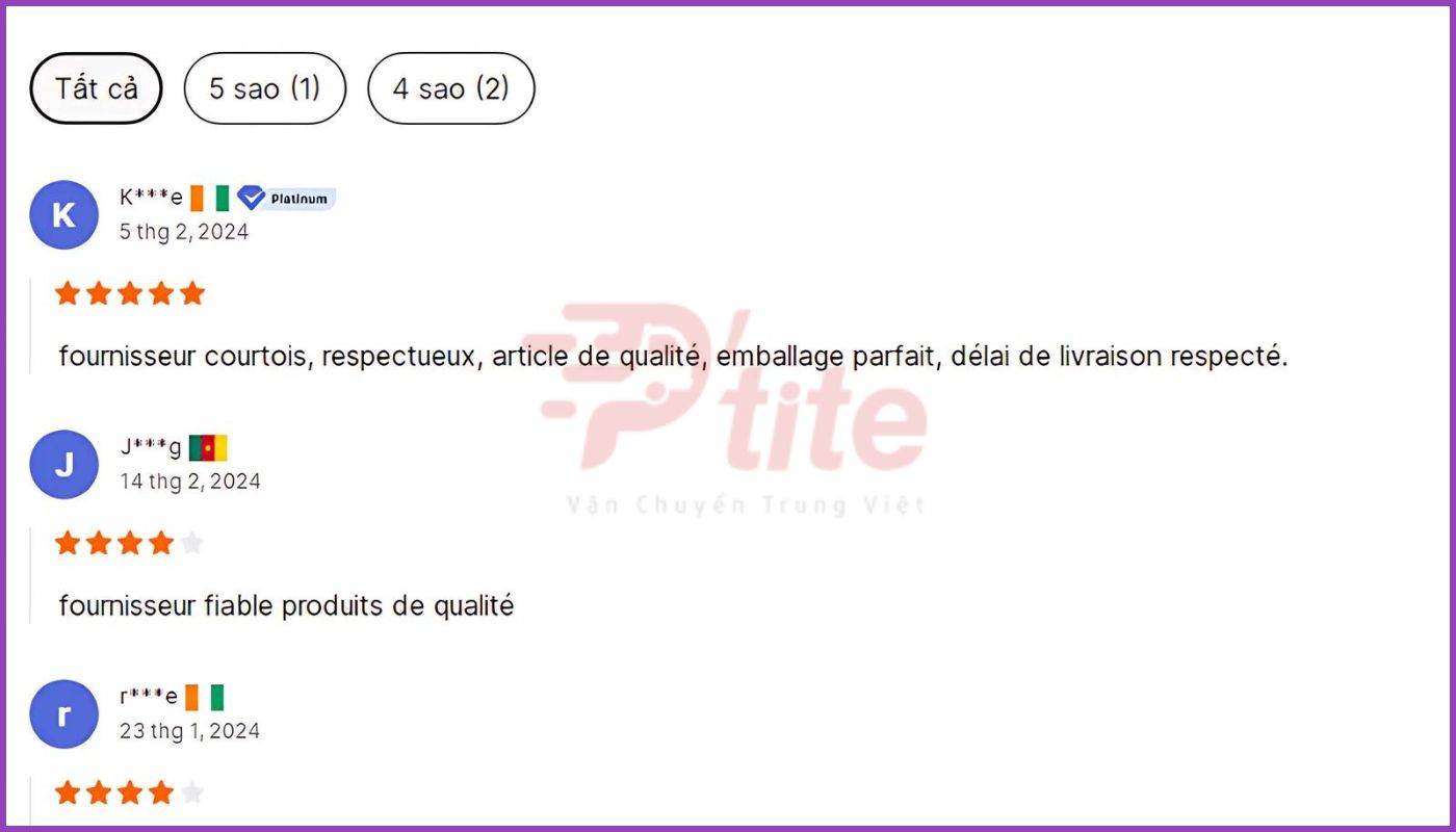 Kiểm tra phản hồi của khách hàng đã mua trước đó