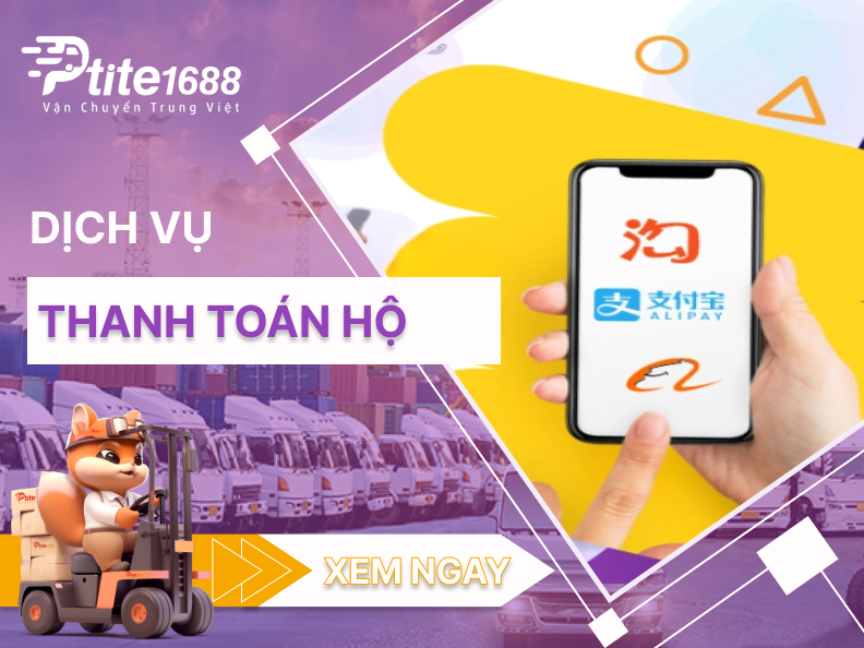 Dịch vụ thanh toán hộ Alipay khi mua hàng Taobao, Tmall